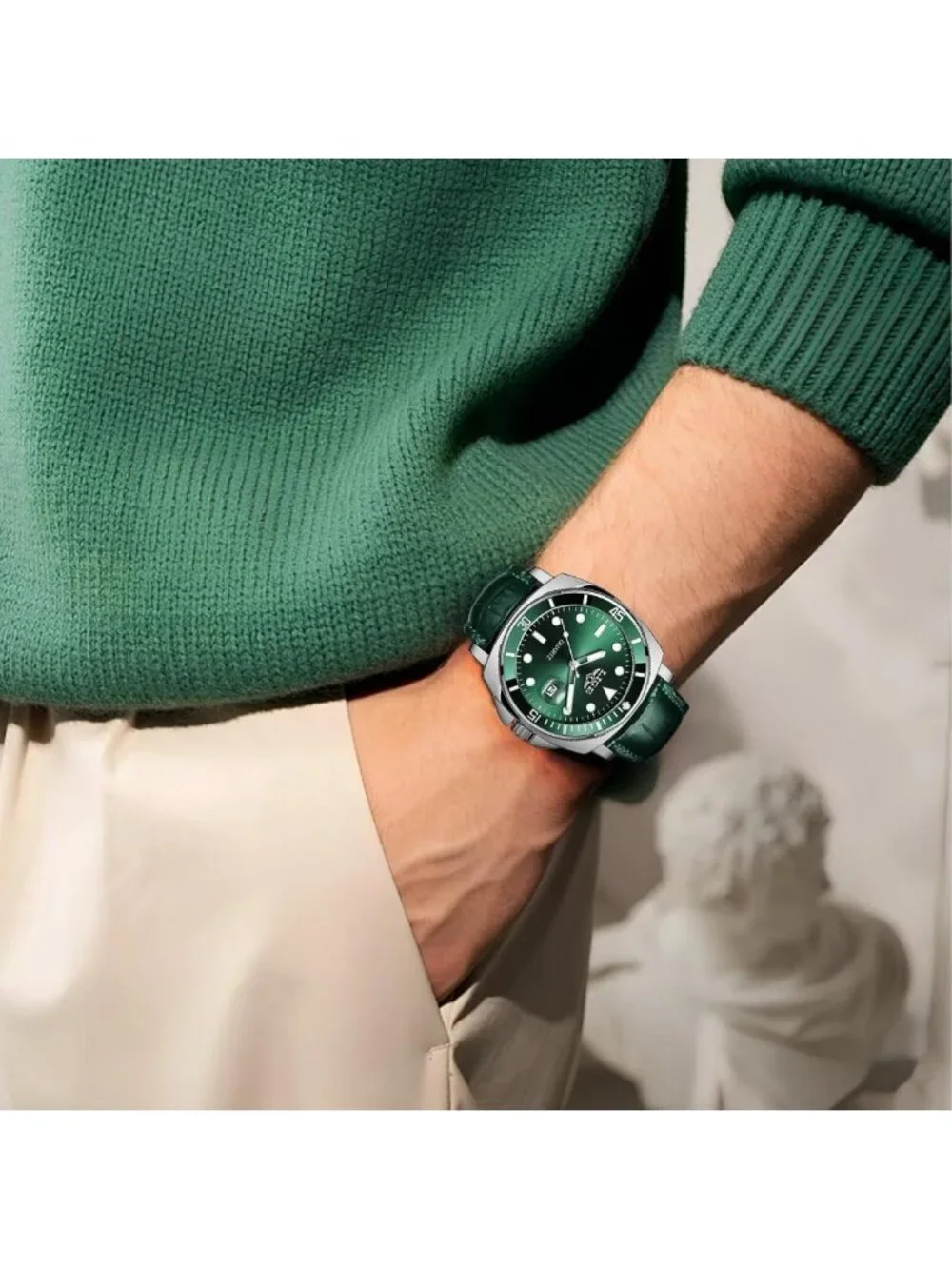 Waterproof Men's Dress Watch - Stylish Quartz Analog with Stainless Steel Band